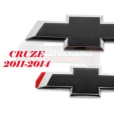 2011-2014 For Cruze Black Front Rear Bowtie Emblem Set picture