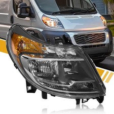 CLERYYE 5 Pins Headlight Assembly W/O DRL Compatible with Dodge RAM Promaster... picture