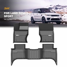 3W All Weather Rubber Floor Mats 2 Rows For 2014-2022 Range Rover Sport Liners picture