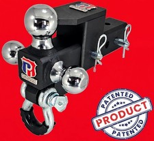 Patriot Hitches Adjustable Tri-Ball Pintle Trailer Hitch 2.5