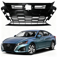 For Nissan Altima S SL SV 2023 2024 Front Bumper Upper Grille Grill Glossy Black picture