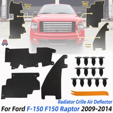 For 2009-2014 Ford F150 & Raptor Radiator Grille Air Deflector Set  w/ Fasteners picture