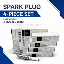 New Genuine OEM Mercedes  A2701590700  - Set of 4 Spark Plugs   picture
