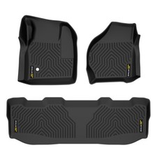 TPE Floor Mats Liners Fit For 1999-2007 Ford F-250 F-350 Super Duty Crew Cab picture