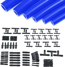 5Ft 6x For Toyota Vacuum Line Silicone Hose Vacuum Line Kit Blue&113X Connectors picture