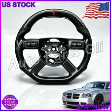 Carbon Fiber Steering Wheel For Chrysler 300C Dodge Charger SRT8 2005-2009✅US picture