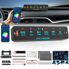 6 Gang RGB Switch Panel On/Off LED Light Circuit Relay System Kit 12V/24V Marine picture