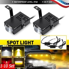 1-10x High Output Amber White LED Work Pods For 13-26 Ram 1500 TRX Rebel Laramie picture