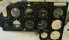 AIRCRAFT PARTS PANEL WITH INSTRUMENTS AS PICTURED PIPER AIRCRAFT picture