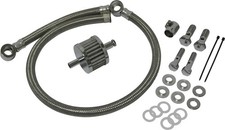 HardDrive Crankcase Breather Hose Braided Harley-Davidson 93-16 Custom 34-125 picture