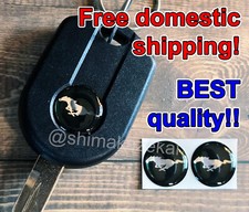 2x LOGO Ford Mustang key FOB emblem, 16mm resin sticker TOP QUALITY, FAST SHIP picture