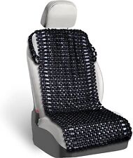 Zone Tech Black Car Wooden Beaded Seat Cover Massage Cushion Double Strung picture