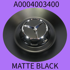 🟩MATTE BLACK Mercedes Benz Center Cap G63 G550 GWagon OEM AMG Wheel A0004003400 picture