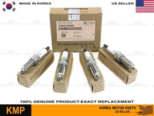 Genuine⭐ 4x Spark Plug for 13-15 Veloster 14-16 Forte5 Koup 1.6 Turbo 18846-0806 picture