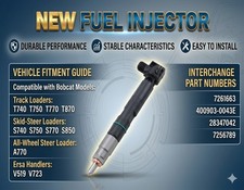 28347042 Fuel Injector For Bobcat 7261663 Doosan D34 400903-0043E T740 T750 T770 picture