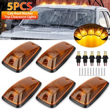5x Clear Lens Amber LED Cab Marker Roof Light for 88-02 Chevy/GMC Pickup Trucks picture
