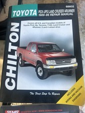 Chilton's Toyota Repair Manual 1989-1996 Pick-Ups/Land Cruiser/4Runner, 68602 picture