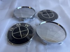 Two BMW 68mm Adhesive Decal And Wheel Insert picture