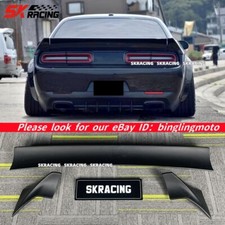 Unpainted FRP Rear Trunk Lid Spoiler Wing Fits For Dodge Challenger 2008-2024 picture