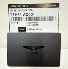 New OEM Genuine Genesis NFC Card Key Sealed 2021-2025 G70 GV70 GV80 T1H81-AD001 picture