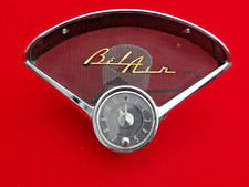 VINTAGE 1955 CHEVY SPEAKER GRILLE CLOCK OEM VERY NICE picture