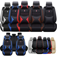 Car Seat Covers Full Set Waterproof PU Leather Front Rear Cushion Pad for Toyota picture