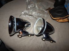 Vintage Talbot? Chrome Mirrors Ferrari Porsche Cobra Alpha Lot Of 2 Unused? Esta picture