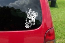 2 PCS San Martin Caballero St. Martin of Tours  Decals 20 Colors To Choose From picture