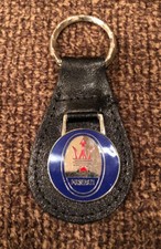 Original 1980’s Maserati Genuine Leather Key Chain #1 - New Old Stock picture