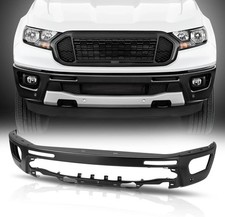 Black Steel Front Bumper Face Bar For 2019-2023 Ford Ranger W/Sensor Holes picture