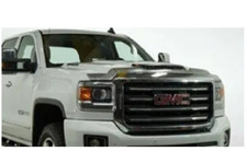 Chrome Aeroskin Hood Protector Bug Shield Deflector for 17-18 Sierra 2500 Scoop picture