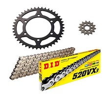 DID Daido Kogyo F/R Sprocket 3-Piece Replacement Kit DY-02S for Yamaha YZF-R25 picture