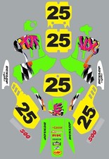 Graphic Kit for 1988-2004 Kawasaki KX500 Decal Custom Number picture
