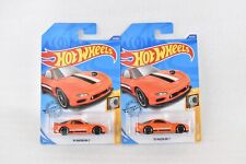 2x Hot Wheels 2020 ‘95 Mazda RX-7 HW Turbo 4/5 43/250 Orange Hot New PAIR OF 2 picture