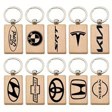 Custom Personalized Car Logo Keychain W/  Name Or State License Plate picture