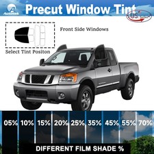 PreCut Film Front 2 Door Window Any Tint Shade For Nissan Titan King Cab 2004-15 picture