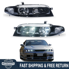 Pair R33 Projector LED Headlight For Nissan Skyline R33 GT-R 1995-1998 Plug&Play picture
