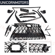 TRD Style Front Grille W/Molding Trim Kits Set Fit 2016-2019 Lexus RX350 F Sport picture