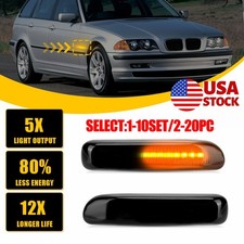 2-20X Fender Side Marker Turn Signal Light Left Right Fit 99-01 BMW 3-Series E46 picture