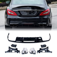 For 2012-2017 Mercedes Benz CLS63 Style AMG-Line C218 Rear Diffuser Gloss Black picture