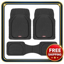car floor mats motor trend flextough all-weather black rubber picture