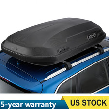 Rooftop Cargo Box Carrier Dual-Side Opening Roof Mount Travel Luggage Storage picture