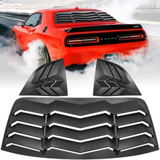 Rear+Side Window Louver for Dodge Challenger 2008-23 Windshield Sun Shade Cover picture