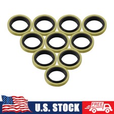 10PCS M10 10mm Universal Motorcycle Brake Banjo Bolt Sealed Crush Washers Gasket picture