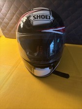 Shoei XL Bike Helmet Size XL Matte Black with Clear Visor Without Box Designer picture