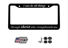 Jesus Christian Religious Car License Plate Frame Plastic God Bless Christ NEW picture