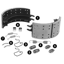Meritor Genuine Service Brake Shoe And Lining Kit picture