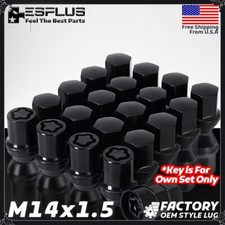 24 Pc GMC OEM Wheel lock Black M14x1.5 Fit Acadia/Canyon/Savana/Sierra/Yukon picture