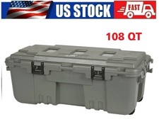 XXL Pickup Truck Bed Storage Box Black Garage Trailer Trunk Chest Heavy Duty picture
