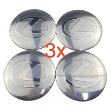 3 Sets Silver 65mm Wheel Center Hub Decal Sticker For Lexus ES GX LS IS RX GS picture